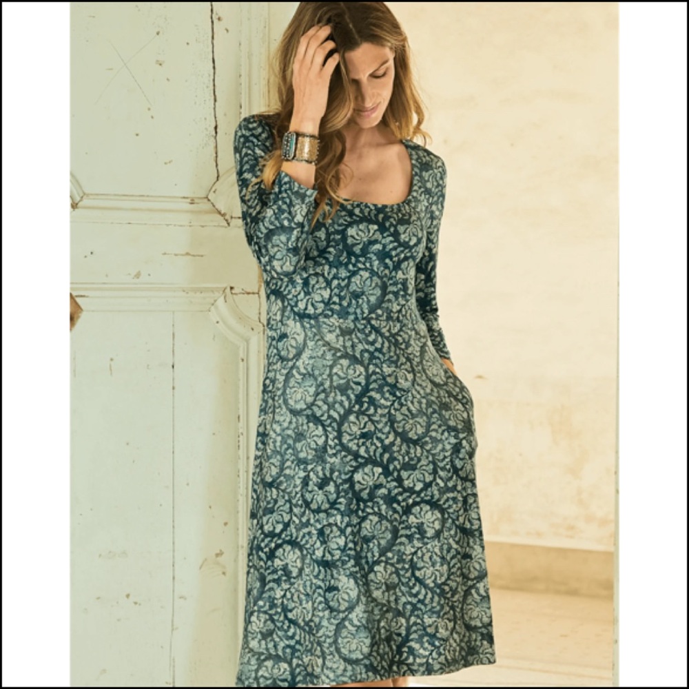 Peruvian Connection Green Orla Dress